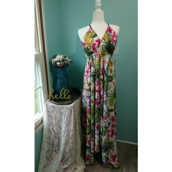 Live 4 Truth Dresses & Skirts - NWT Live 4 Truth Women's White Tropical Dress Sz L
